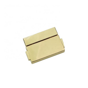 new arrival small box gold plated clasp lock customized push lock for wooden case zinc alloy push lock for bag