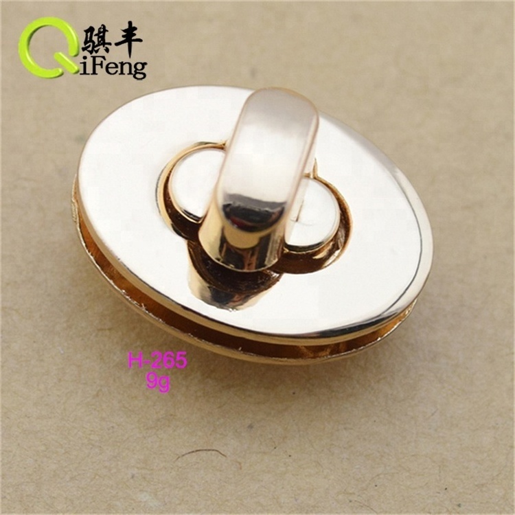 Recycled Alloy Bag Lock Accessories Purse Press Twist lock for bag Luggage Snap Clasp Locks Closure Buckle Hardware