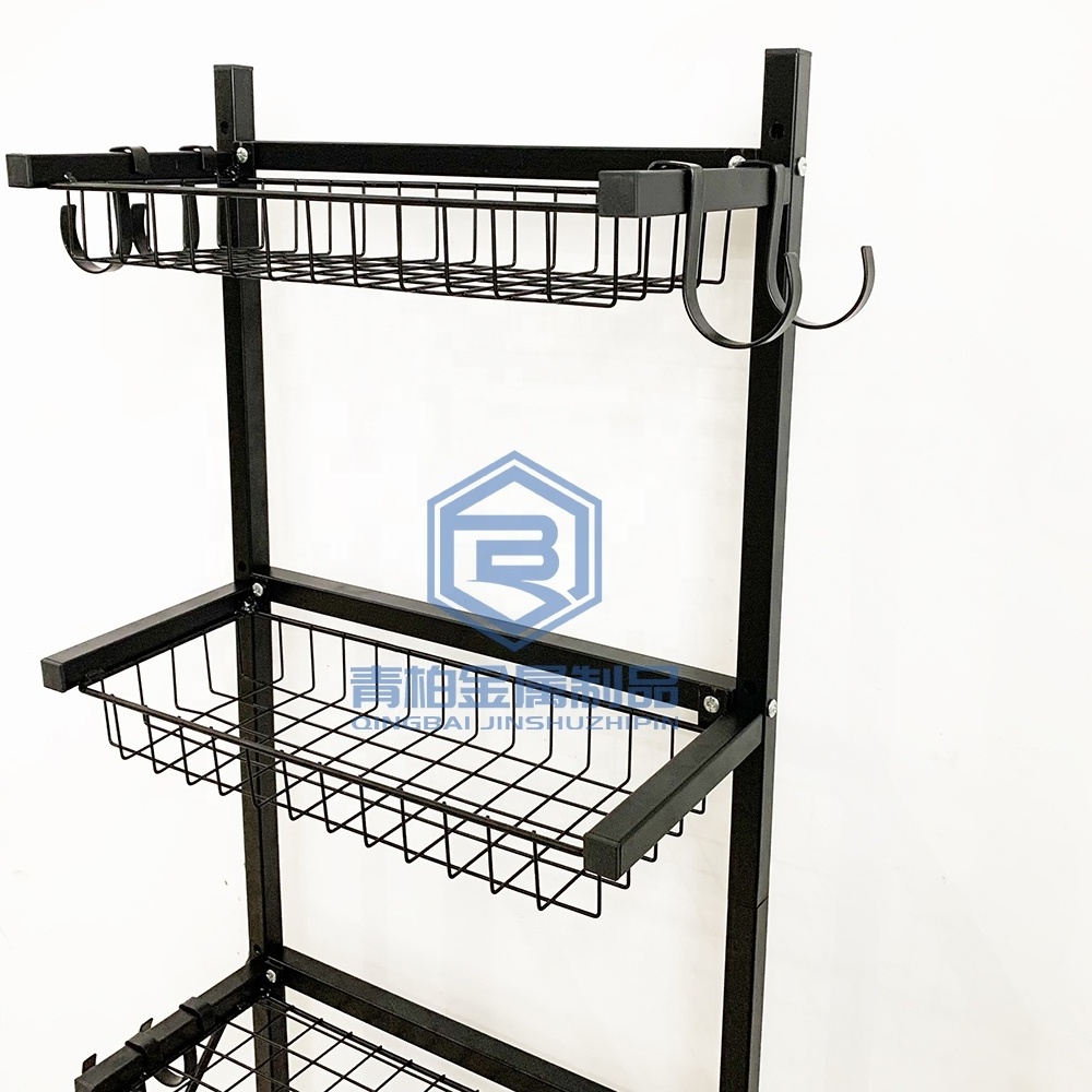 Sports Rack Equipment Storage For Garage Of Ball Storage Garage Organizer With Basket And Hooks In Indoor/outdoor