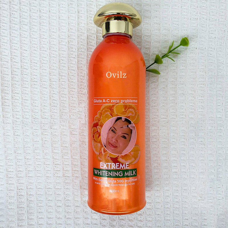 OEM Ovilz wholesale Whitening Milk Gluta Kojic Terminal White+ Strong Extreme Illuminateur gluta white Body Lotion 400ML