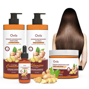 Organic Turmeric Hair Anti Hair Loss Strengthening Repairing Ginger Hair Shampoo set