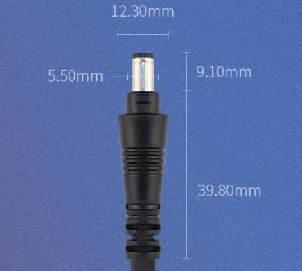 OEM/ODM DC 3.5 1.35 5.5*2.5mm Male and Female Connector Plug Single 3.5 1.35 Round Hole DC Power Cord