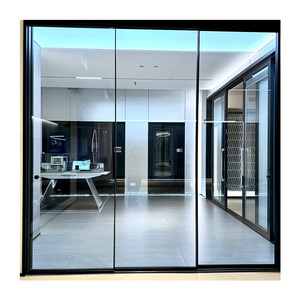 Redoak Custom Doors Tempered Glass Ultra Slim Sliding Doors Bulletproof Aluminum Sliding Doors and Windows Factory Price