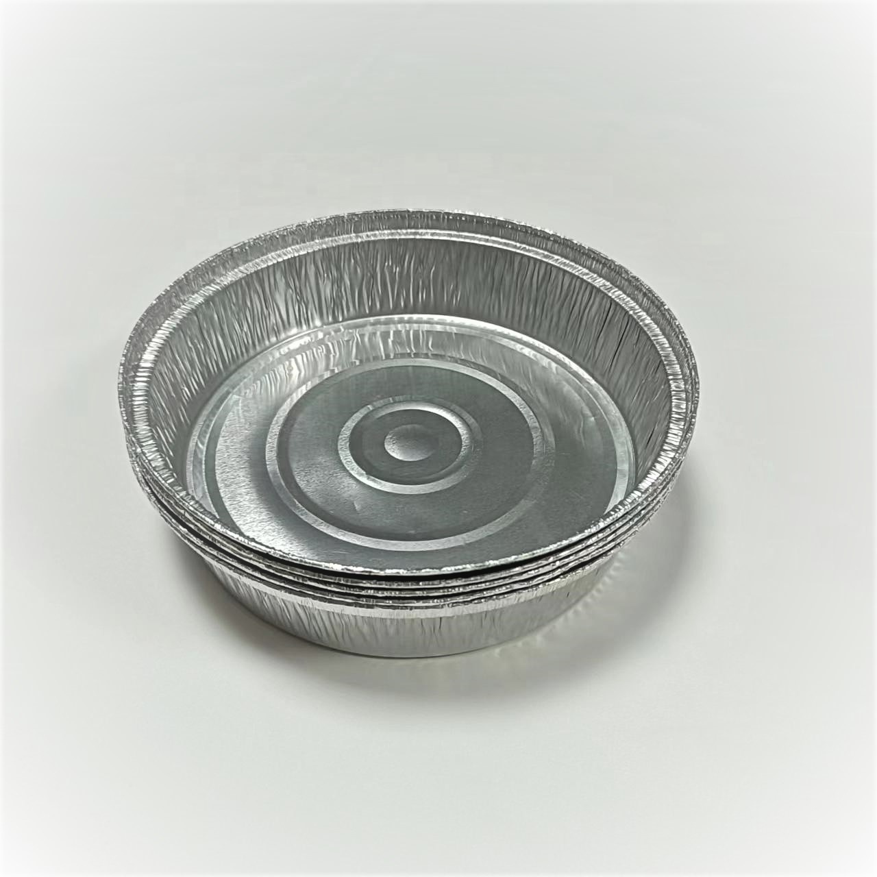 8inch 1000ml Round  food grade aluminum foil  container foil pan  with lid 205*44mm round cake baking model  storage pans