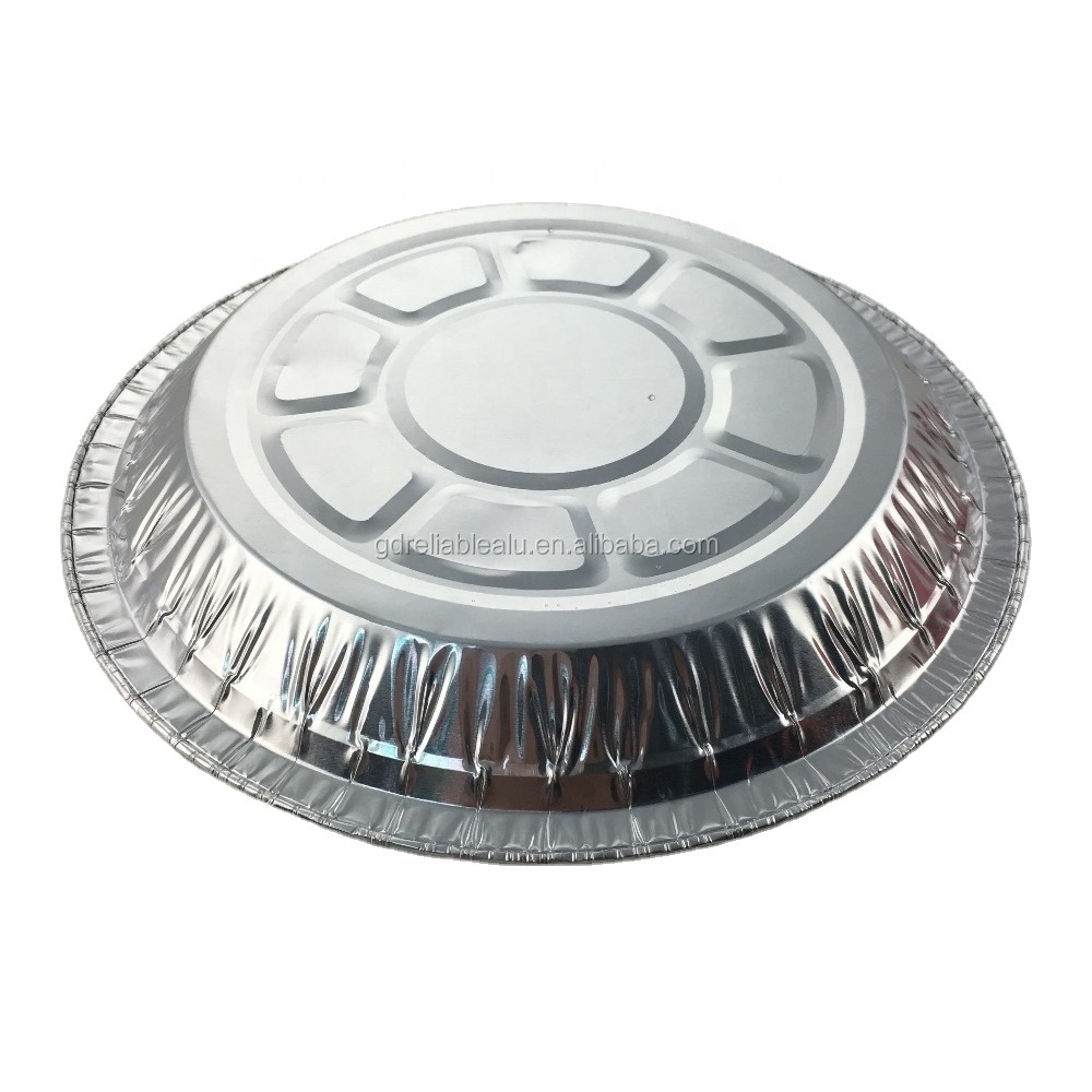 High temperature resistant 6 inch round environmentally friendly disposable aluminum foil pizza pie plate