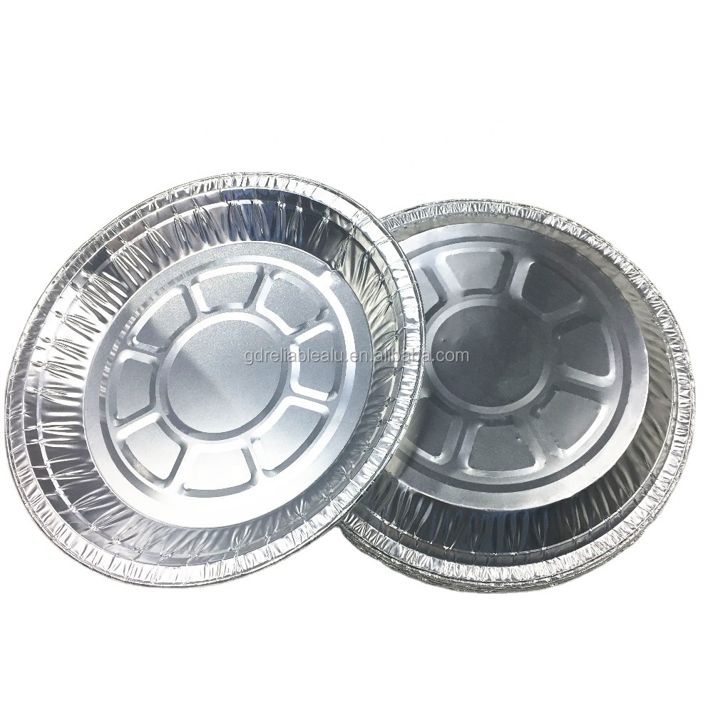 High temperature resistant 6 inch round environmentally friendly disposable aluminum foil pizza pie plate