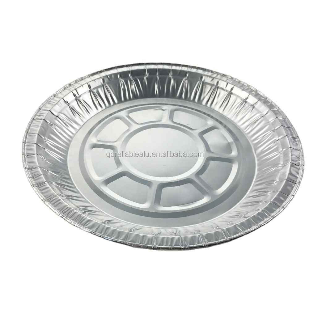 High temperature resistant 6 inch round environmentally friendly disposable aluminum foil pizza pie plate