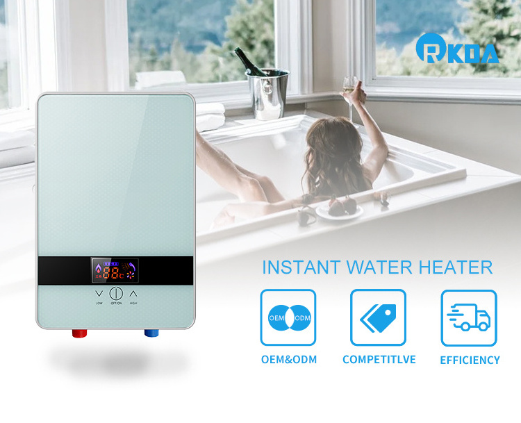 High demand hot water used tankless intelligent shower water heater