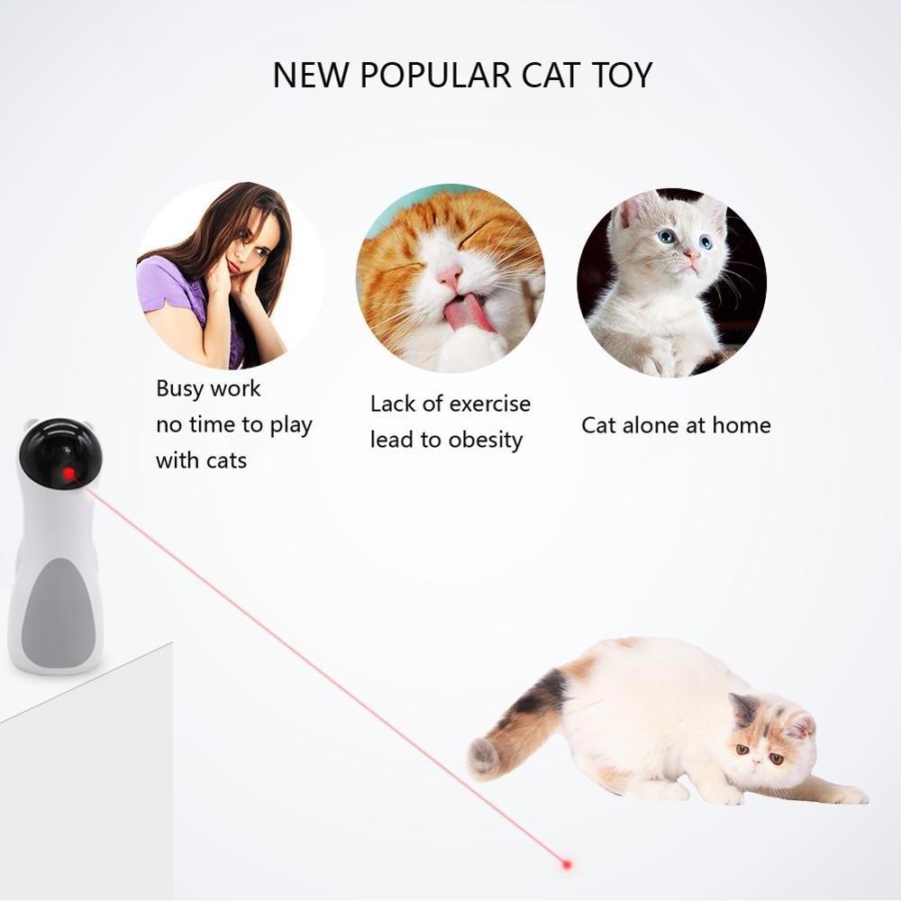 2020 New Arrival Cat laser toys Trend potential USB smart auto interactive laser light for cats Electric Pet Toy