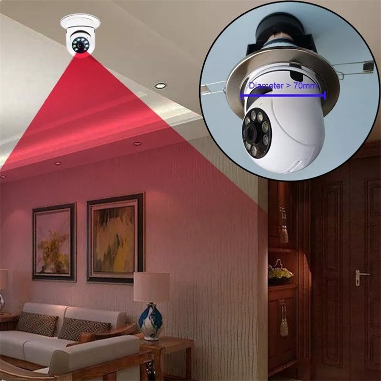 360 Degree HD 1080P CCTV Video Light Bulb E27  IP Wireless Mini Security Hidden Wifi Camera