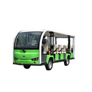 2024 New 14 Seater Sightseeing Car Bus Electric Garden Utility Vehicles Open Top Bus For Sale