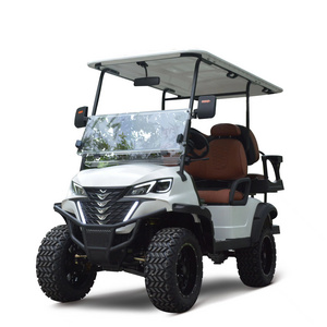 OEM ODM 10 Inch Big Screen China Golf Cart 48V 72V 5KW Max 28Mph Lifted 4 Seater Electric Golf Cart Off Road Wheel Club Car