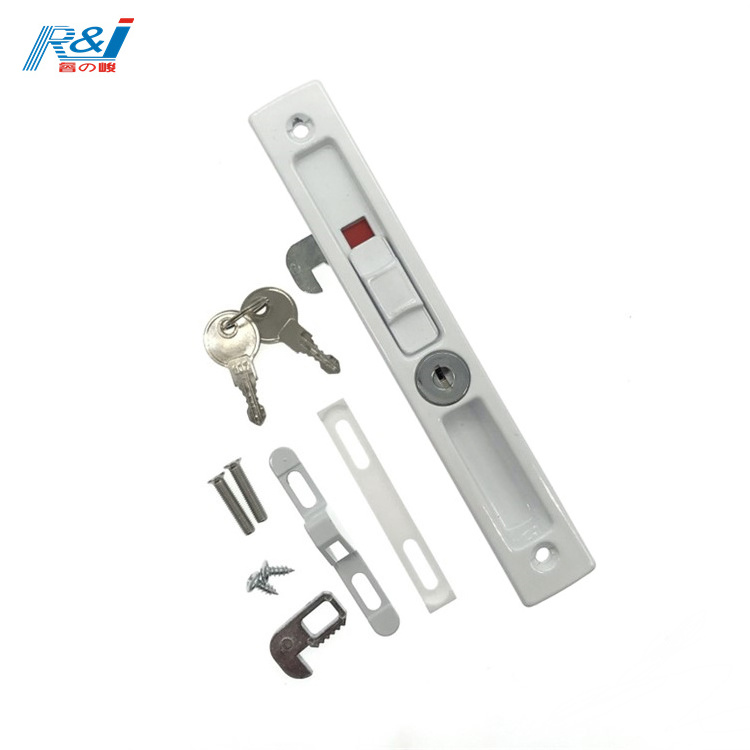 Top Sale Zinc Alloy Casement Window Safety Hardware Security Latch Sliding Door Lock With Key