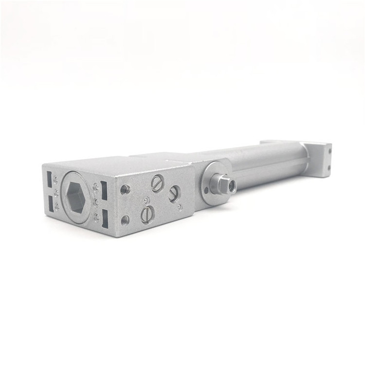 Ultra-thin three-speed regulation concealed type aluminum alloy door closer