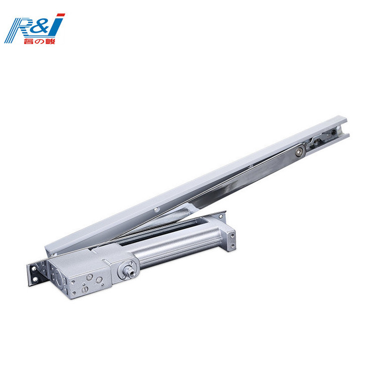 Ultra-thin three-speed regulation concealed type aluminum alloy door closer