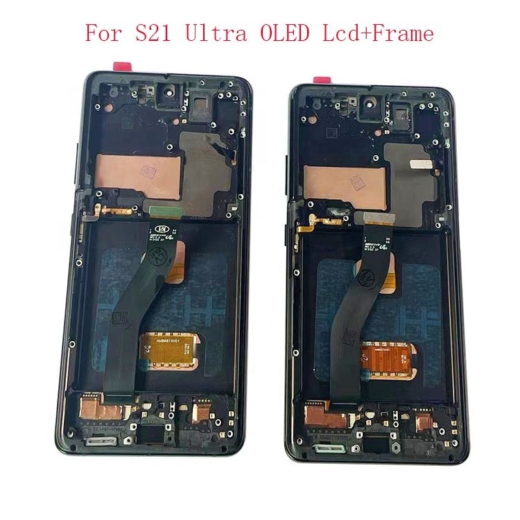 OLED Display LCD Touch Screen With frame bezel frame  Replacement For  S22 Ultra