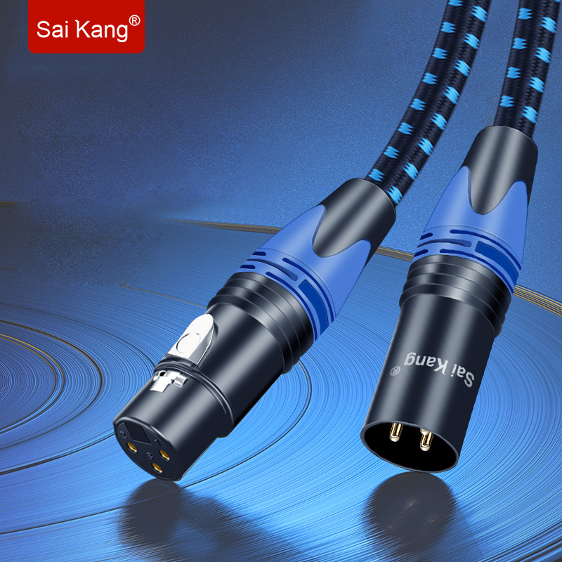 High Quality shiled Audio Stereo 3pin Connector Cannon Extension Speaker Balanced Jack Dmx Xlr Cable Xlr Microphone Cable