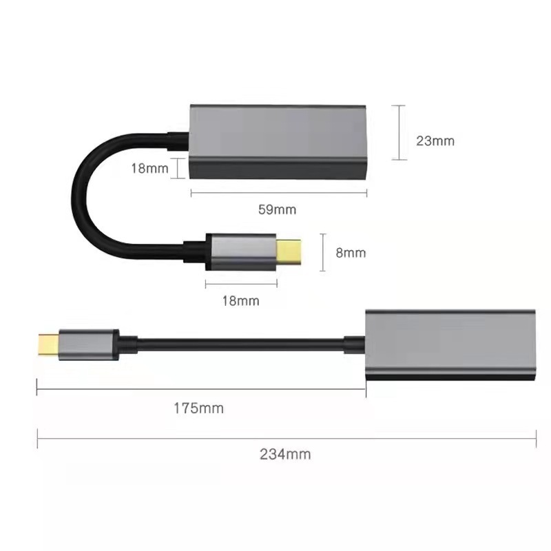 Network Card Lan Converter Driver Cards 1000m Usb C Ethernet Adapter Rj45 Gigabit Mini Port 10g PVC Monitor Poly Bag Polybag