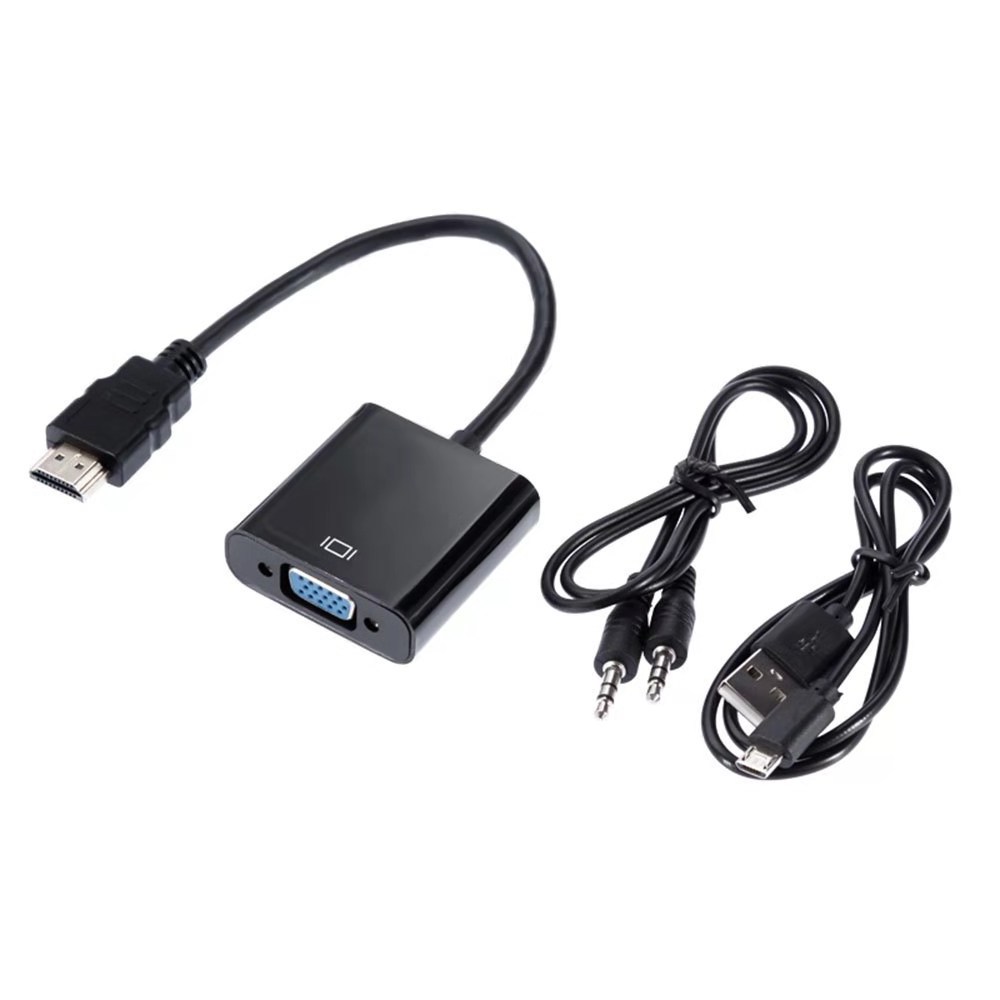 Hdmi Adapter Hdmi To Vga Converter Adaptor With Audio Hdmi Male To Vga Female 1080p With Audio For Computer Desktop Laptop