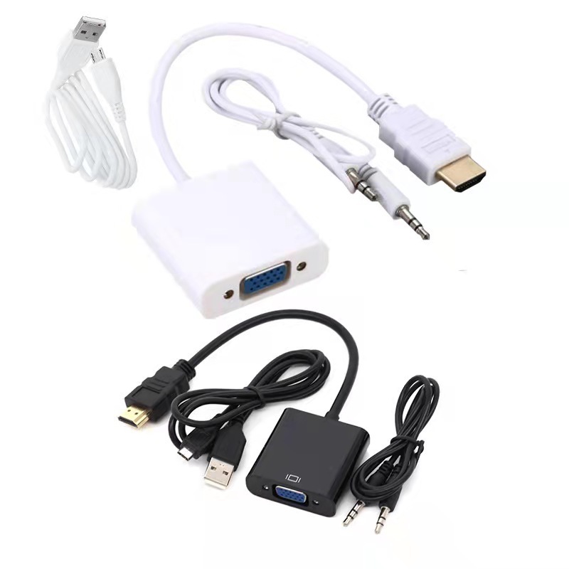 Hdmi Adapter Hdmi To Vga Converter Adaptor With Audio Hdmi Male To Vga Female 1080p With Audio For Computer Desktop Laptop