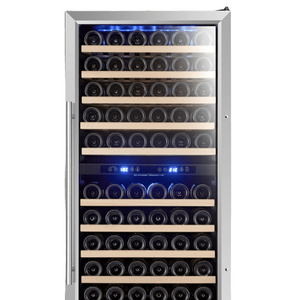 Wine Cooler Refrigerator  Compressor Cooling Wine Fridge with LED Display Freestanding Wine Cooler