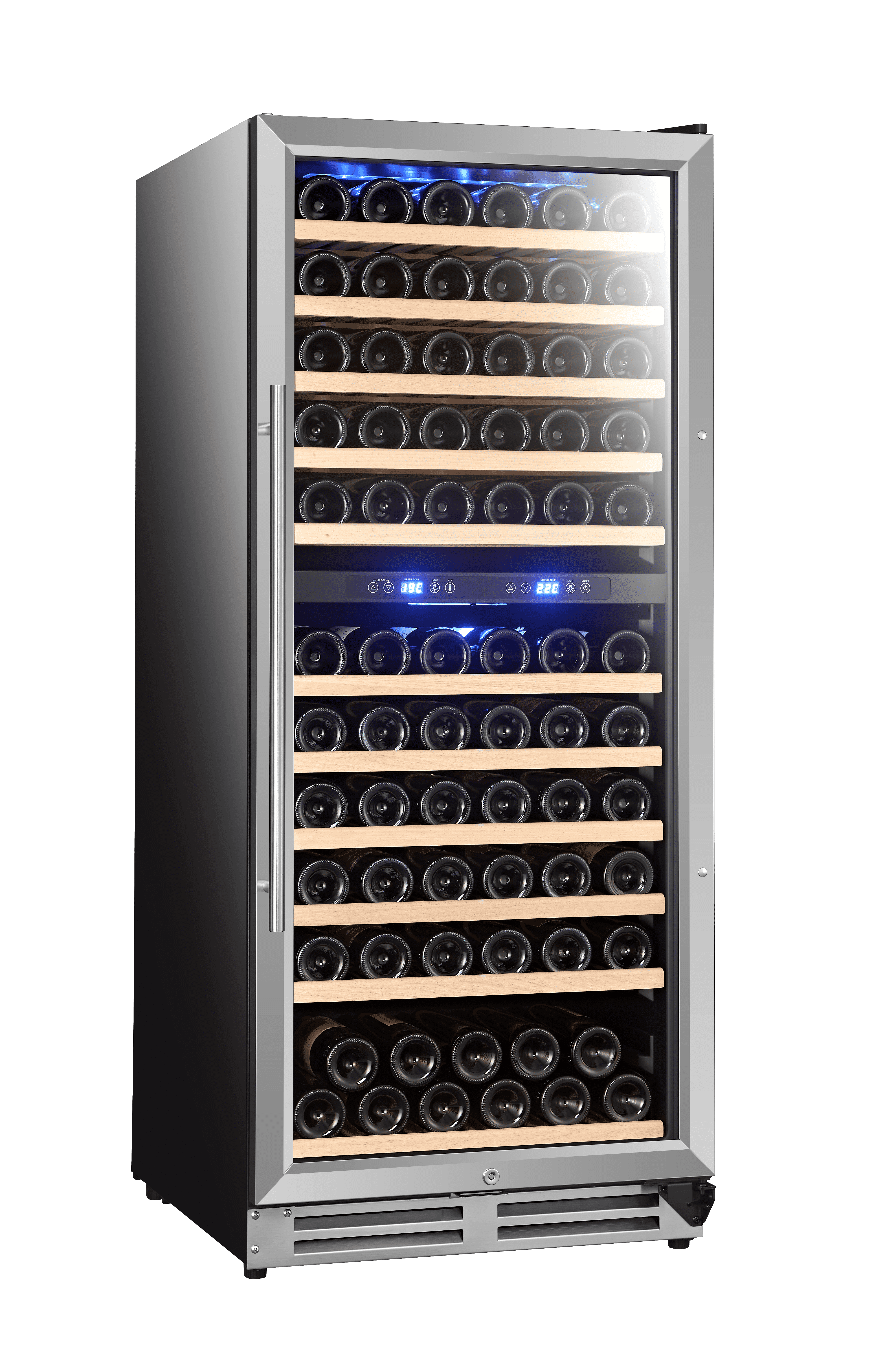 Wine Cooler Refrigerator  Compressor Cooling Wine Fridge with LED Display Freestanding Wine Cooler