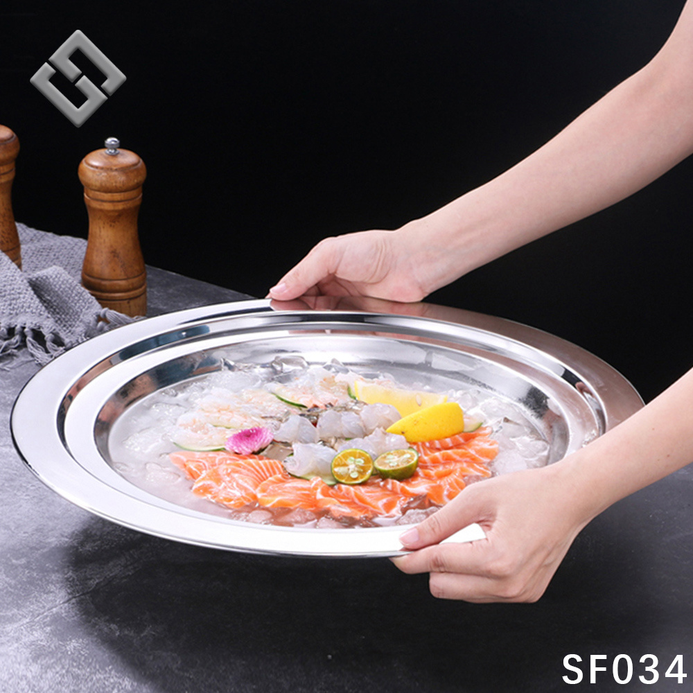 Steak Display Tray Dome Set Luxury Stainless Steel Insulation Insulation Stainless Steel Food Cover Plate Cover