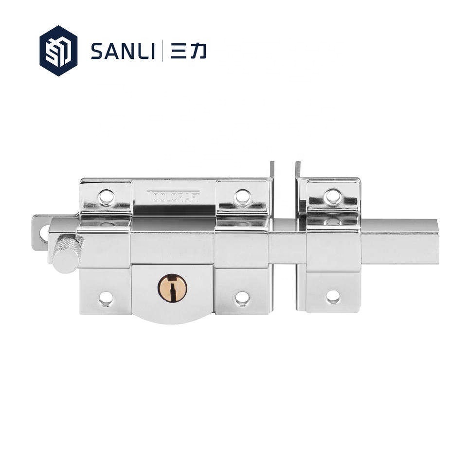 Rim Lock Manufacturer Stainless Steel Bolt Latch Lock For Mexico Cerradura De Barra Long Throw Lock Latch