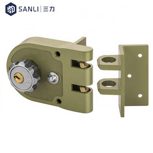 China Manufacturer 558B Jimmy Proof Deadbolt Door Lock Mexico Rim Lock Jimmy Proof Lock