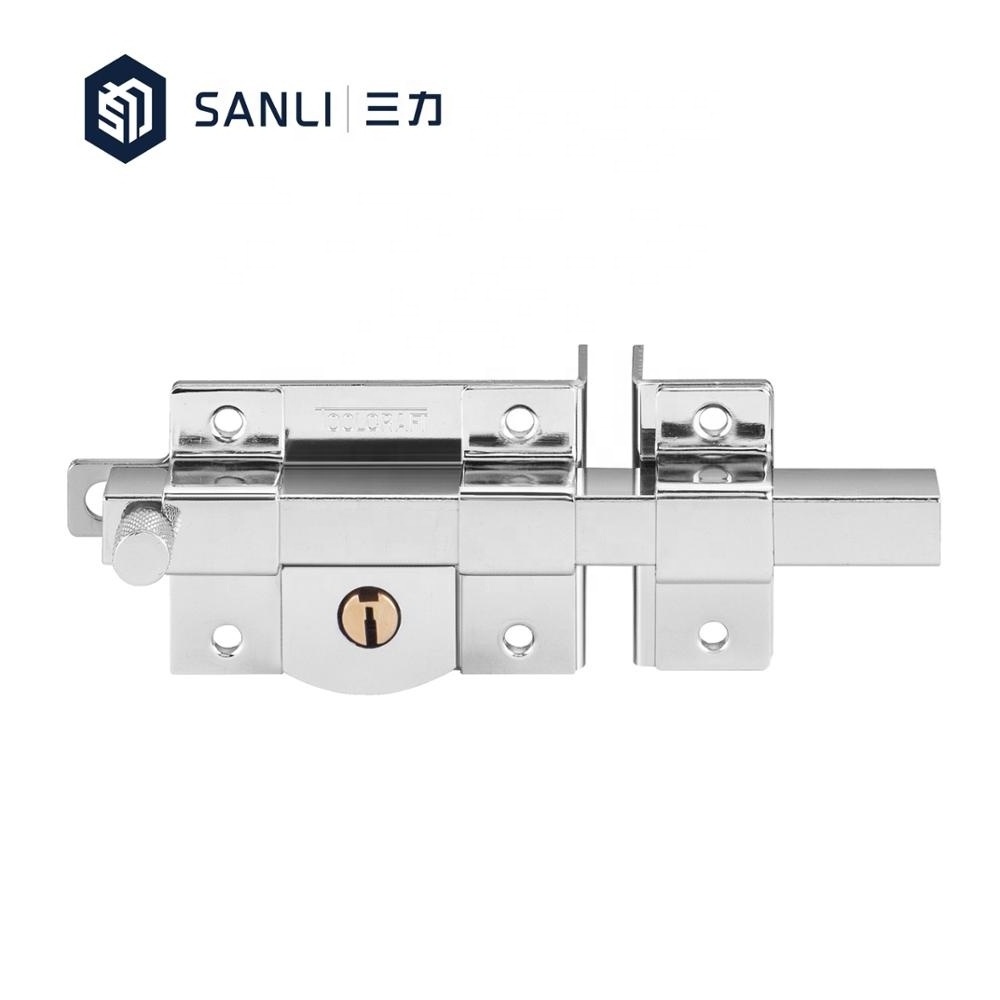 cerradura puerta brass key long bolt gate latch