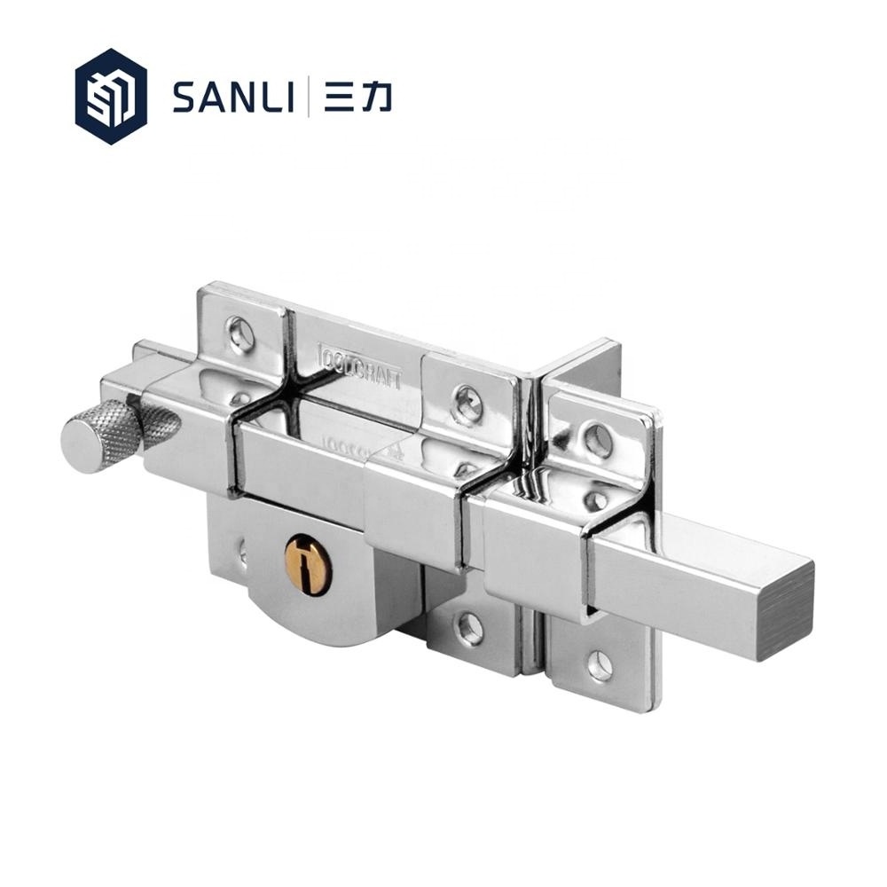 cerradura puerta brass key long bolt gate latch