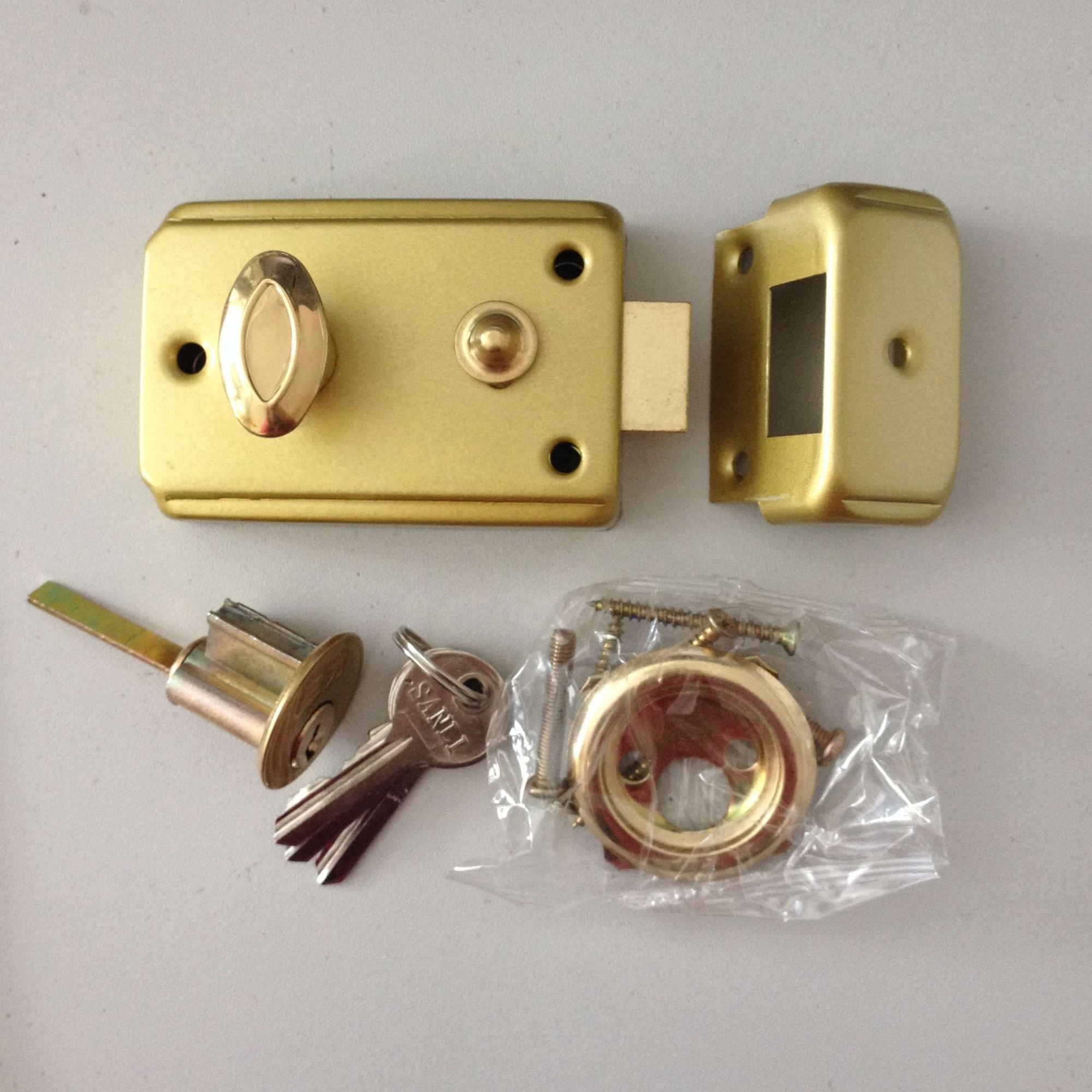 Sanli Manufacturer Factory Cheapest rim night latch lock 558b Lock single door lock