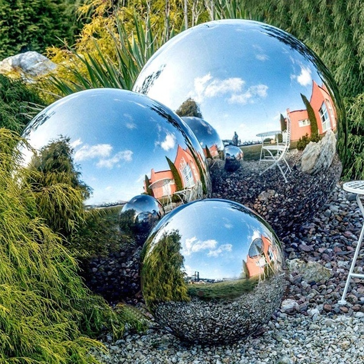 50-150 Mm Stainless Steel Gazing Ball Mirror Polished Hollow Ball Reflective Garden Sphere For Home Garden Ornament Decorations