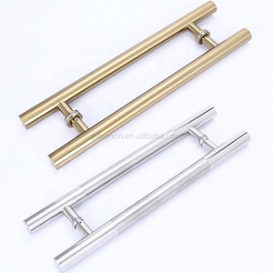 Hot Selling Circular Tube H Type Stainless Steel Sliding Pull Door Bathroom Accessories Shower Door Glass Handle