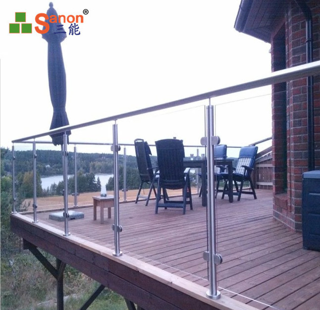 Customized Factory price Satin Finish Deck Railing Balustrade Stainless Steel Handrail for stairs staircase railing