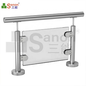 High Quality D Shape Stainless Steel Railing Holding Clip Wall Mounted Balustrade Glass Clamp For 10- 12 Mm Glass