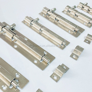 Hot Selling Satin 304 Stainless Steel 6 inch Durable Security Door Lock Flush Slide Barrel Lock Bolt