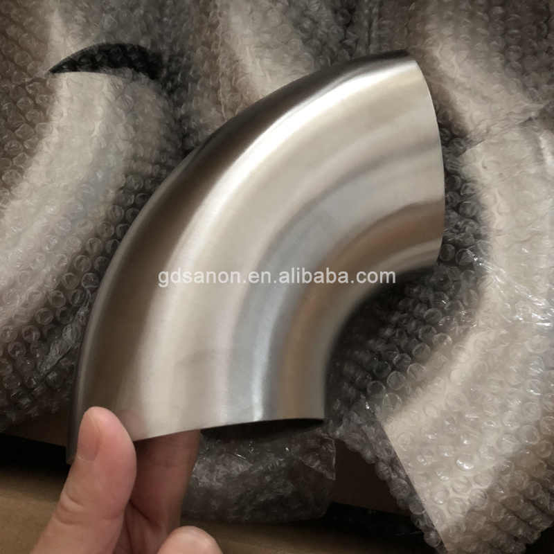 SS Pipe Fittings Inox 304 316 Stainless Steel 60 90 180 Degree Handrail Railing Elbow