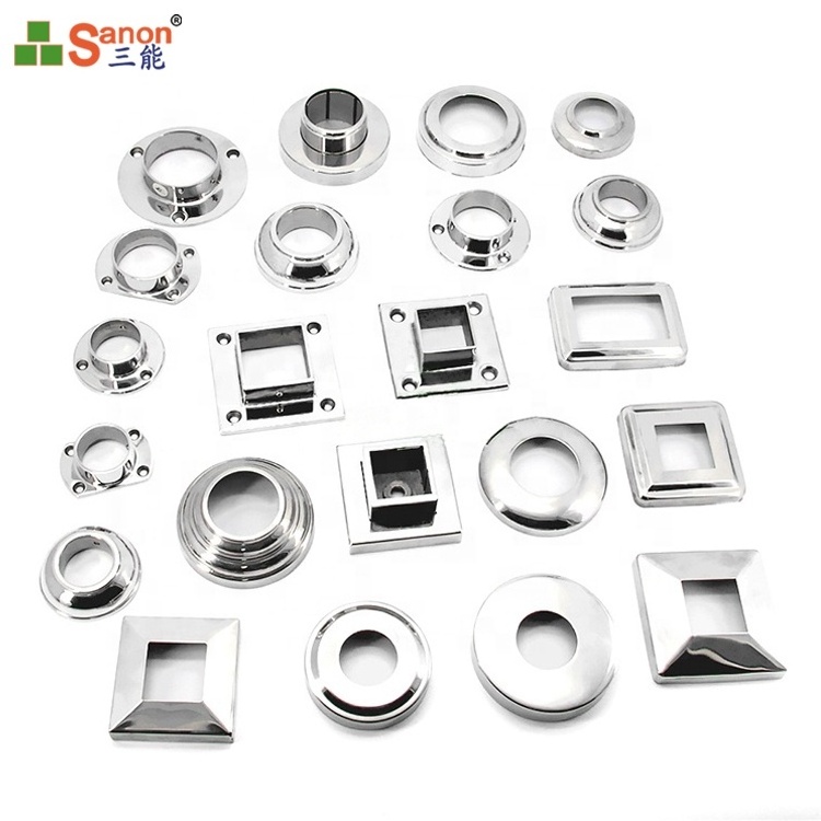 SANON Stair Railing Handrail Ss 201 304 316 Railing Fittings Balcony Stainless Steel Handrail Accessories