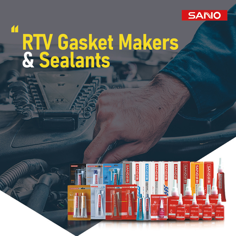 Sanvo grey rtv silicone Metal Sealant Liquid Gasket Construction Sealant Automotive Repair Sealant rtv silicone