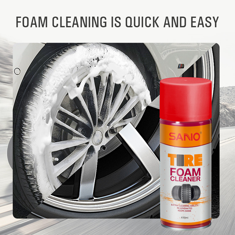 650ml Tire foam cleaner,tire polish,car wash foaming tire