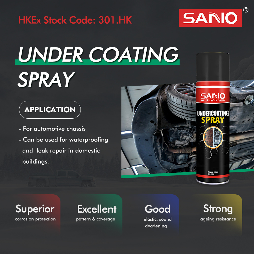 Factory price auto car care cleaning spray products 650ml undercoating spray for auto car body care cleaning and protecting