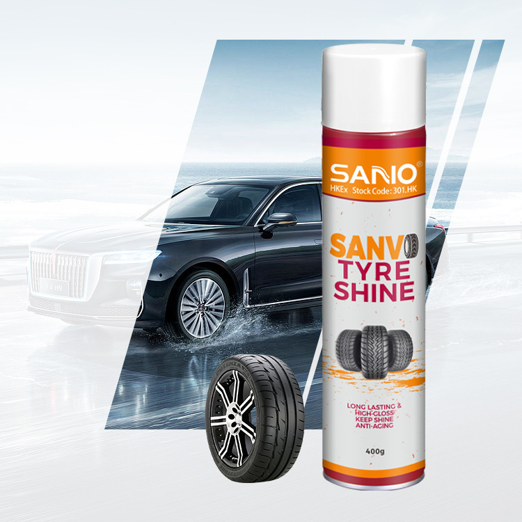 Hot Sale Car Care Product Aerosol Foam Cleaner Spray Concentrate solution dust remover Silicone Tire Shine