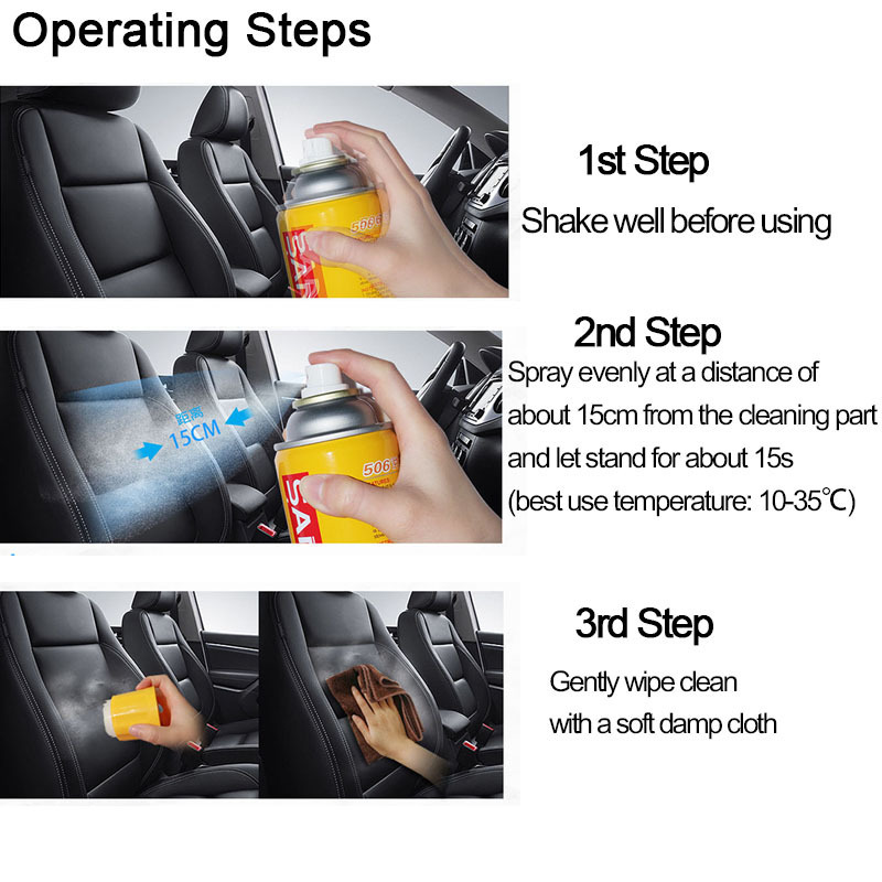 Sanvo Profesional Car foam cleaner spray multi-purpose car floor mats  foam automotive car interior cleaner