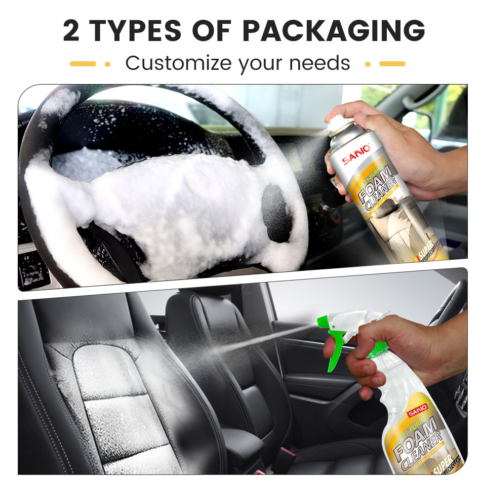 SANVO foam cleaner spray  car care car seat cover wash shampoo car accessories cleaning tires for trucks wash