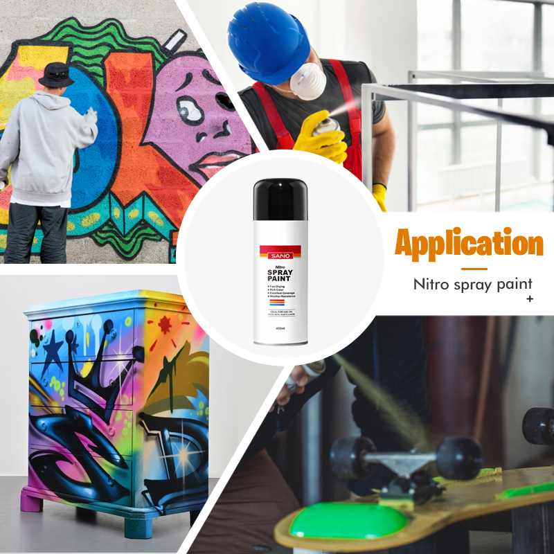 SANVO aerosol spray paint manufacturer 12oz colorful customized white black Ral Panton aerosol spray paint for car wood