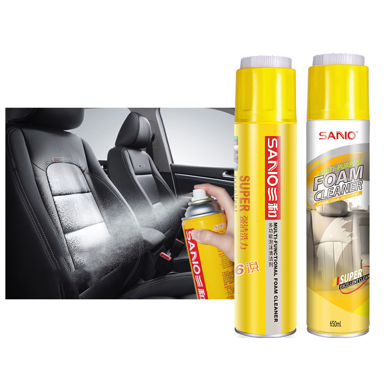 SANVO Hot selling strong penetration car wax multifunction foam cleaner spray  car care multi purpose foam cleaner