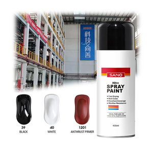 SANVO aerosol spray paint manufacturer 12oz colorful customized white black Ral Panton aerosol spray paint for car wood