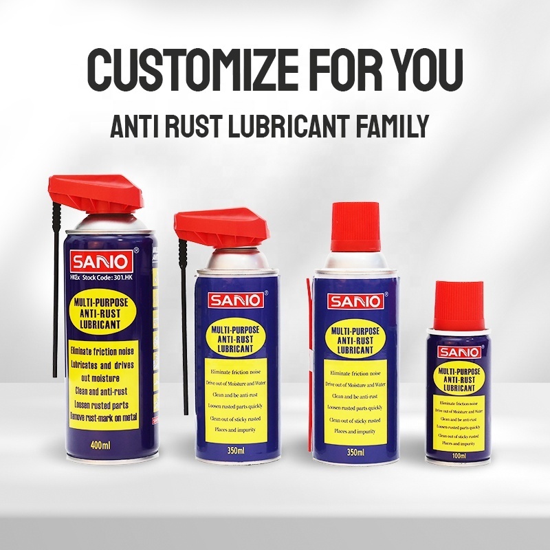 Sanvo manufacturer OEM car care cleaner spray high-quality multi-purpose anti-rust lubricating rust-removing aerosol