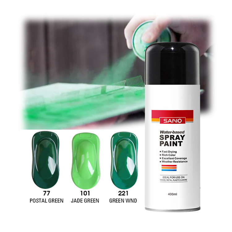 Sanvo water based environment friendly eco-friendly 400ml customized aerosol spray paint